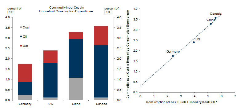 5. Commodity Inputs Costs Make Up More than 3% of Final Consumption Expenditures in Canada and China. Data available on request.