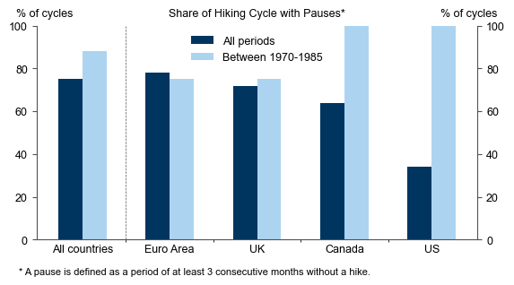 5. A Longer Cycle May Also Involve Pauses as Central Banks Become More Cautious. Data available on request.