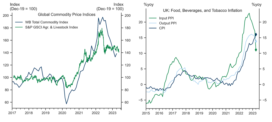 4. Food Inflation Remains Remarkably High but Forward-Looking Indicators Point Towards Slowing in the Pipeline. Data available on request.