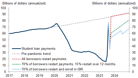 2. Not All Borrowers Are Likely to Resume Payments at Prior Levels. Data available on request.