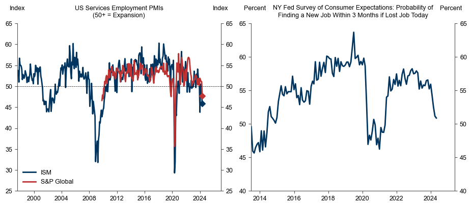 6. Deterioration in a Range of US Labor Market Surveys. Data available on request.